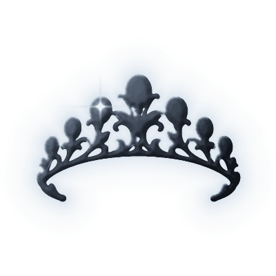 Silhouette of Blush Tiara