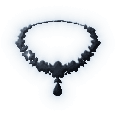 Silhouette of First Blush Garland Necklace