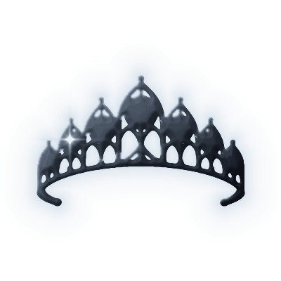 Silhouette of Cathedral Window Tiara