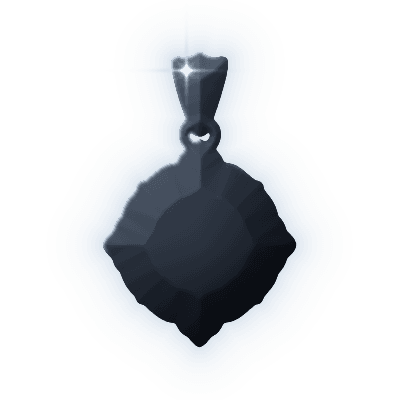 Silhouette of Morion Seal Pendant