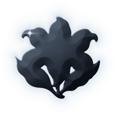 Silhouette of Moonmilk Lily Brooch