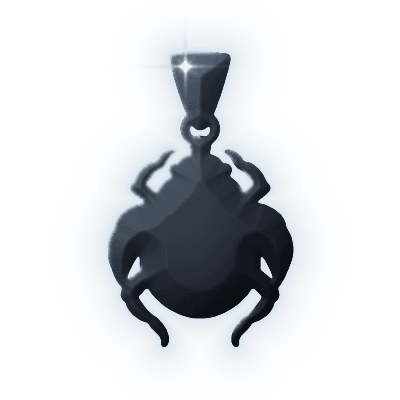 Silhouette of Scarab Seal Pendant
