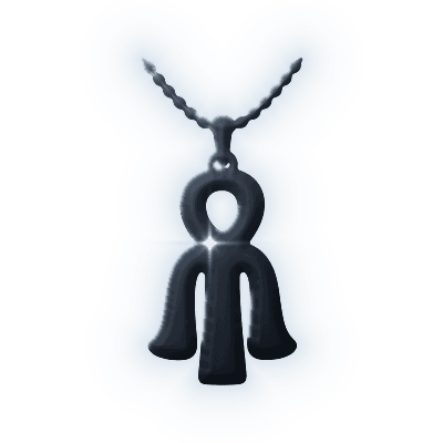 Silhouette of Isis Knot Amulet