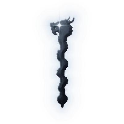 Silhouette of Dragon Throne Sceptre
