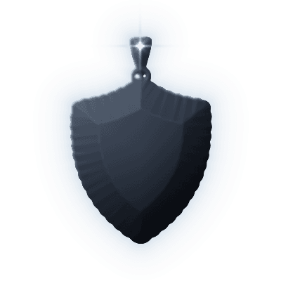 Silhouette of Abyssal Shield Pendant