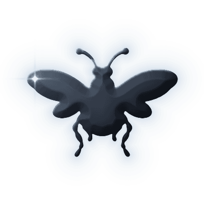 Silhouette of Firefly Brooch