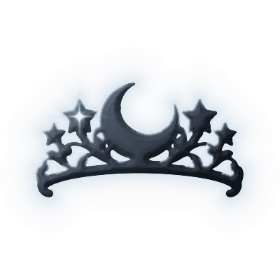 Silhouette of Starry Night Tiara