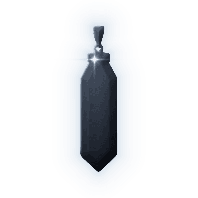 Silhouette of Ghost Pyramid Pendant