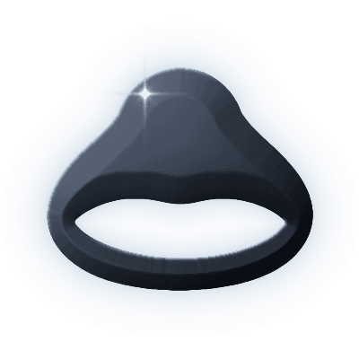 Silhouette of Ember Halo Ring
