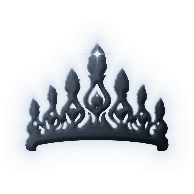 Silhouette of Red Flame Tiara
