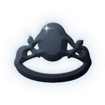 Silhouette of Mossglass Ring