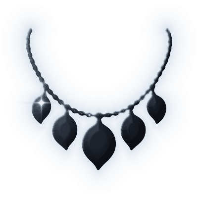 Silhouette of Prasiolite Leaf Necklace