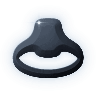 Silhouette of Black Reed Ring