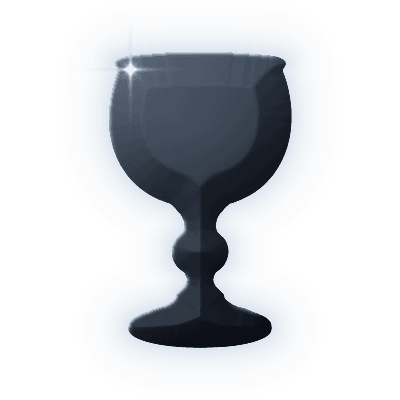 Silhouette of Ink and Frost Goblet