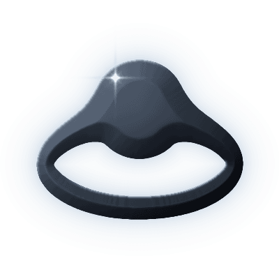 Silhouette of Sagenite Lattice Ring