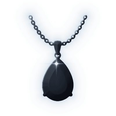 Silhouette of Net of Threads Pendant