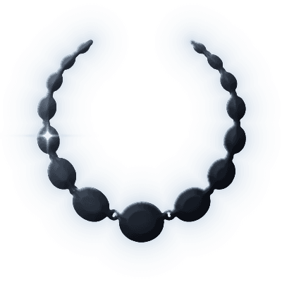 Silhouette of Berry Dust Necklace