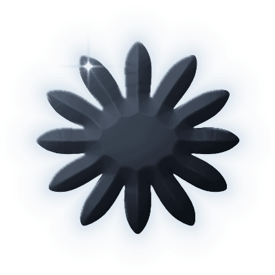 Silhouette of Sunwheel Brooch