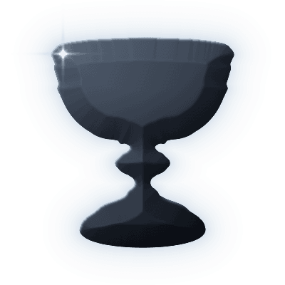 Silhouette of Honey Agate Chalice