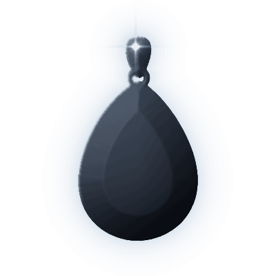 Silhouette of Spiral Lace Pendant