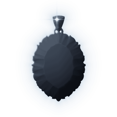 Silhouette of Garden in Stone Locket