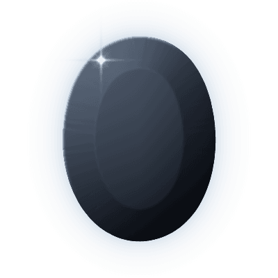 Silhouette of Lantern Moonstone Brooch
