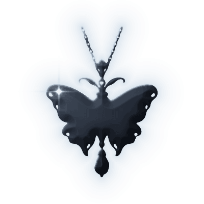 Silhouette of Night Moth Pendant
