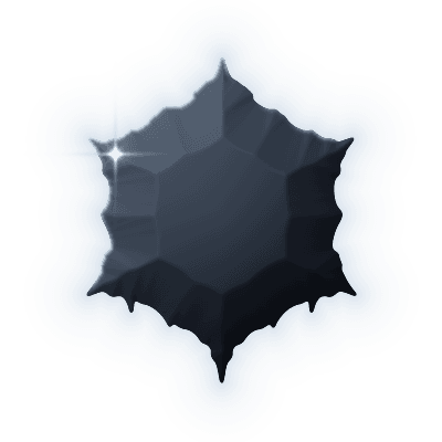 Silhouette of Frozen Lake Brooch