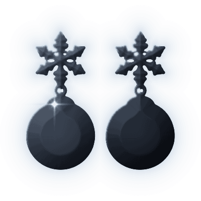 Silhouette of Winter Night Earrings