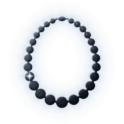 Silhouette of Imperial Bead Necklace