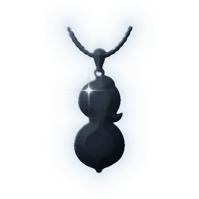 Silhouette of Gourd-and-Vine Pendant