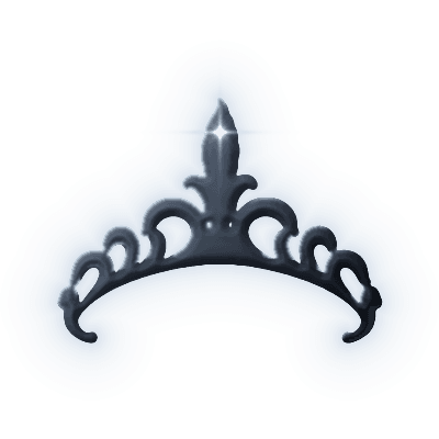 Silhouette of Turquoise Mosaic Diadem