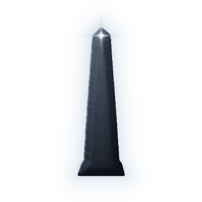 Silhouette of Dom Pedro aquamarine