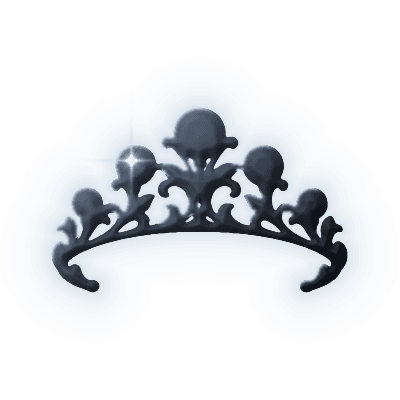 Silhouette of Sea-Green Aquamarine Tiara
