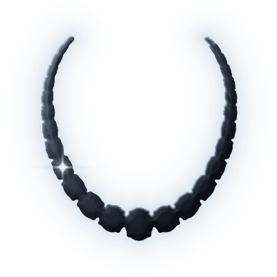 Silhouette of Lagoon Riviere Necklace