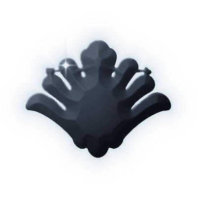 Silhouette of Scale-Stone Brooch