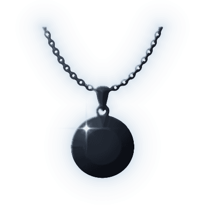 Silhouette of Tourmalinated Quartz Pendant