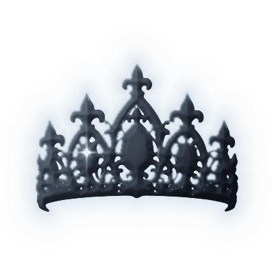 Silhouette of Mourning Queen's Tiara
