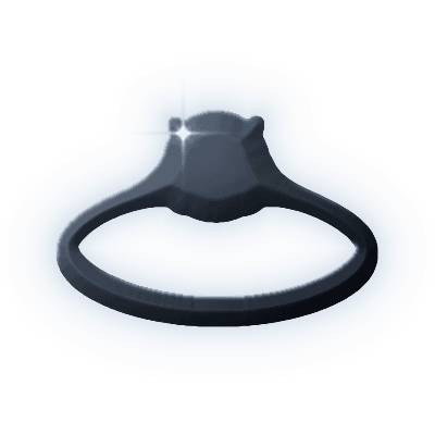 Silhouette of Hackmanite Twilight Ring