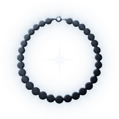 Silhouette of Sodalite Collar