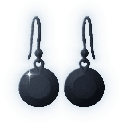 Silhouette of Sodalite Cabochon Earrings