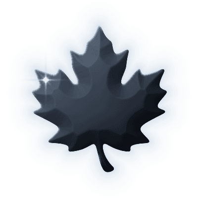Silhouette of Bancroft Maple Brooch