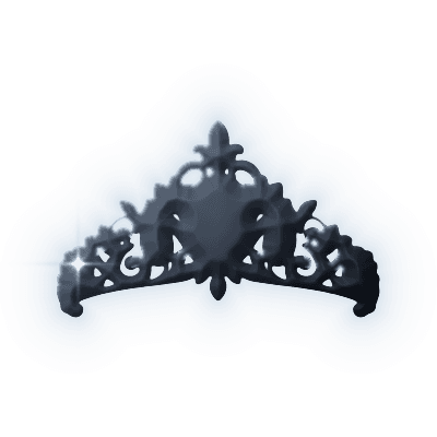 Silhouette of Twilight Blue Tiara