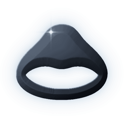 Silhouette of Malachite Signet Ring