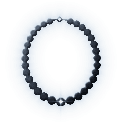 Silhouette of Imperial Rhodonite Bead Necklace