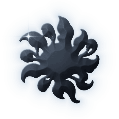 Silhouette of Chara River Brooch