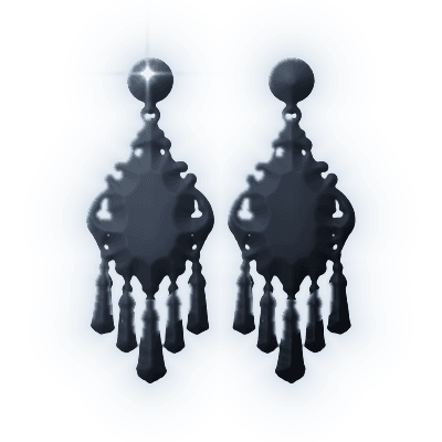 Silhouette of Siberian Violet Earrings