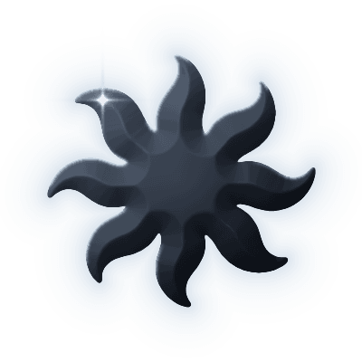 Silhouette of Cyclone Brooch