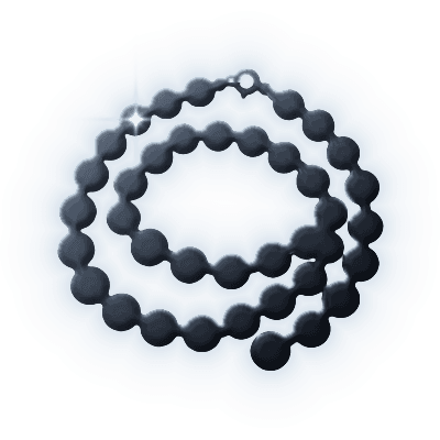 Silhouette of Mooka Mala Necklace