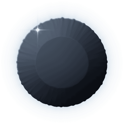 Silhouette of Aragonite Halo Brooch